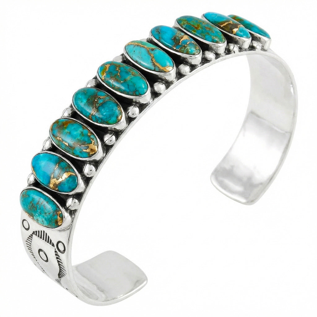 Matrix Turquoise Bracelet Sterling Silver B5601-C84