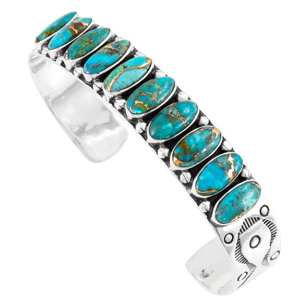Matrix Turquoise Bracelet Sterling Silver B5601-C84