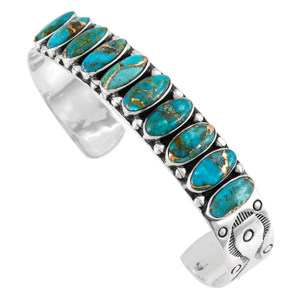 Matrix Turquoise Bracelet Sterling Silver B5601-C84