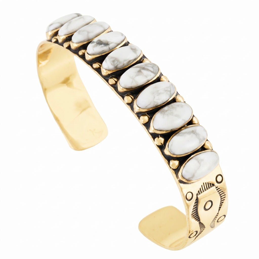 Howlite Bracelet GoldCopper B5601-GB-C103
