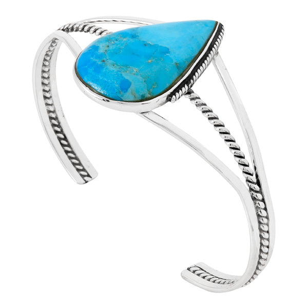 Turquoise Bracelet Sterling Silver B5602-C75