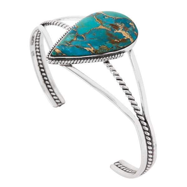 Matrix Turquoise Bracelet Sterling Silver B5602-C84