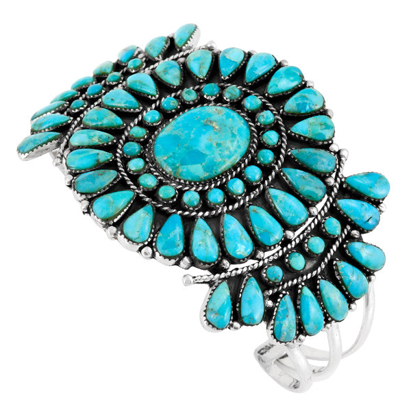 Turquoise Bracelet Sterling Silver B5603-C75