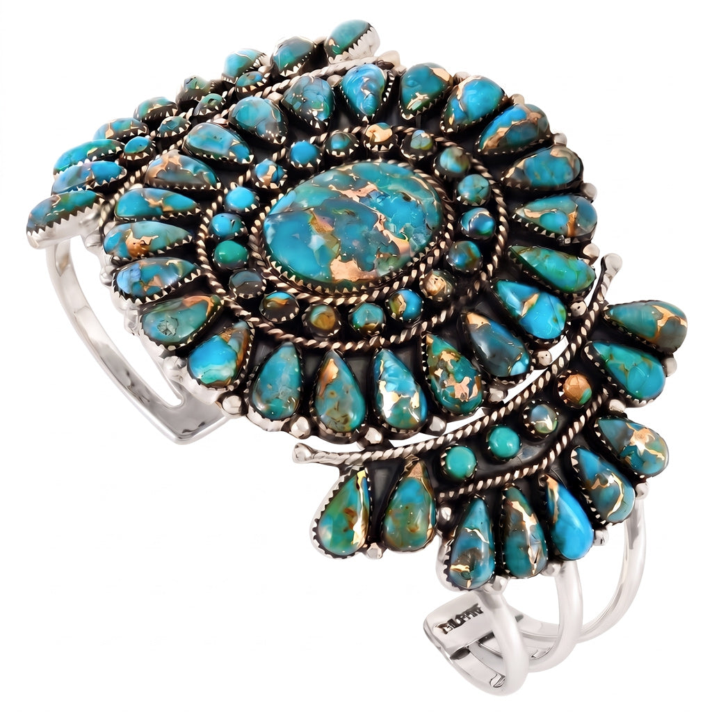 Matrix Turquoise Bracelet Sterling Silver B5603-C84
