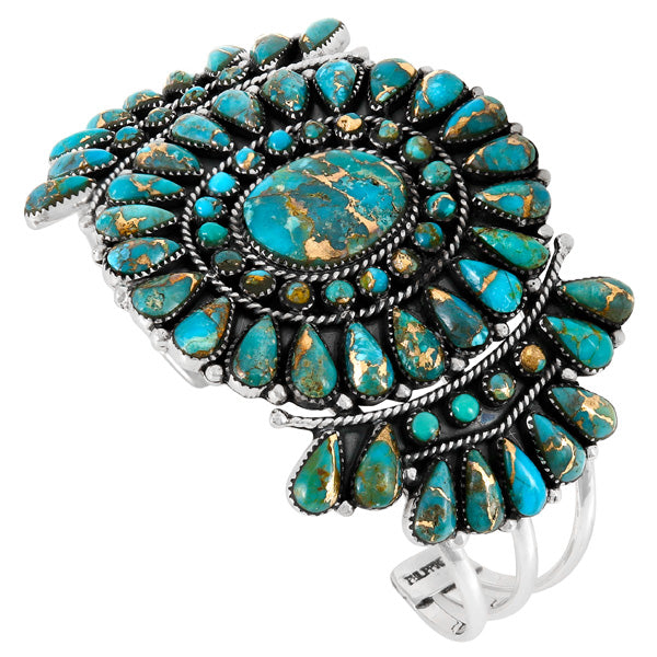 Matrix Turquoise Bracelet Sterling Silver B5603-C84