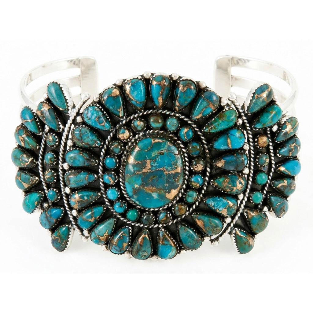 Matrix Turquoise Bracelet Sterling Silver B5603-C84