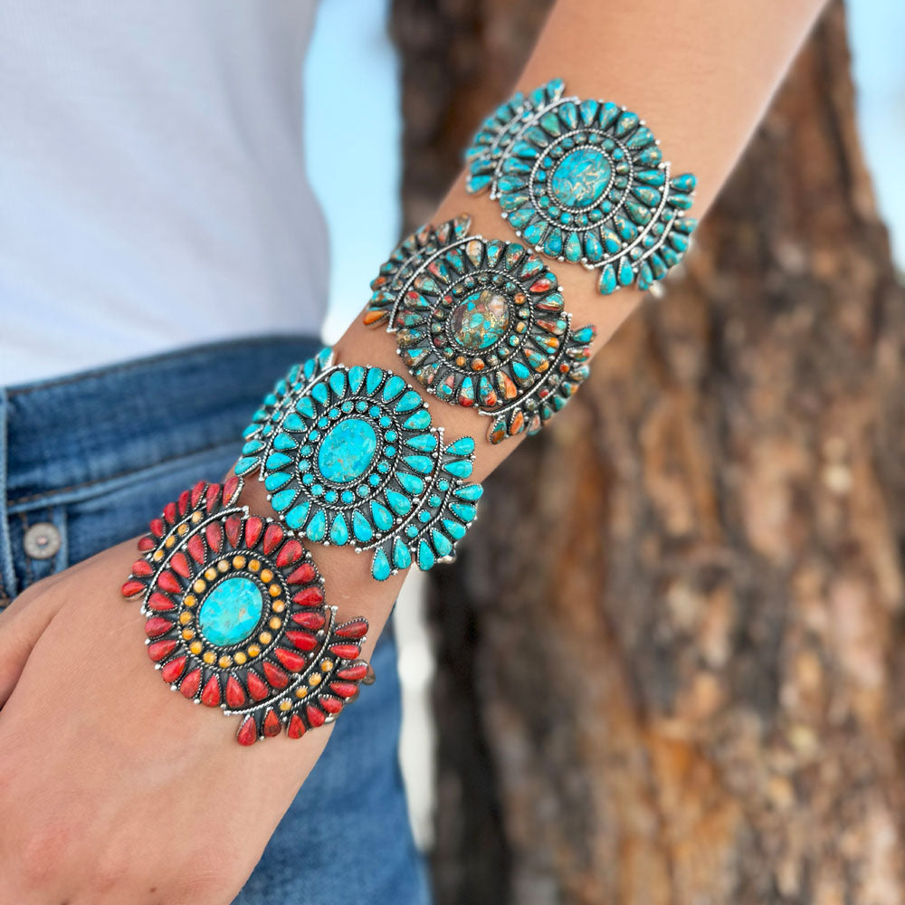 Multicolor Bracelet Sterling Silver B5603-C72