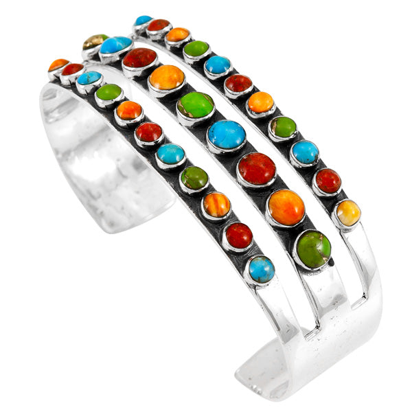 Multicolor Bracelet Sterling Silver B5604-C71