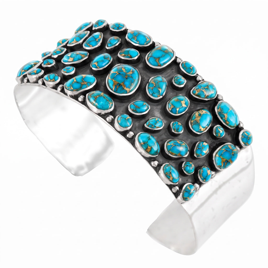 Matrix Turquoise Bracelet Sterling Silver B5606-C84