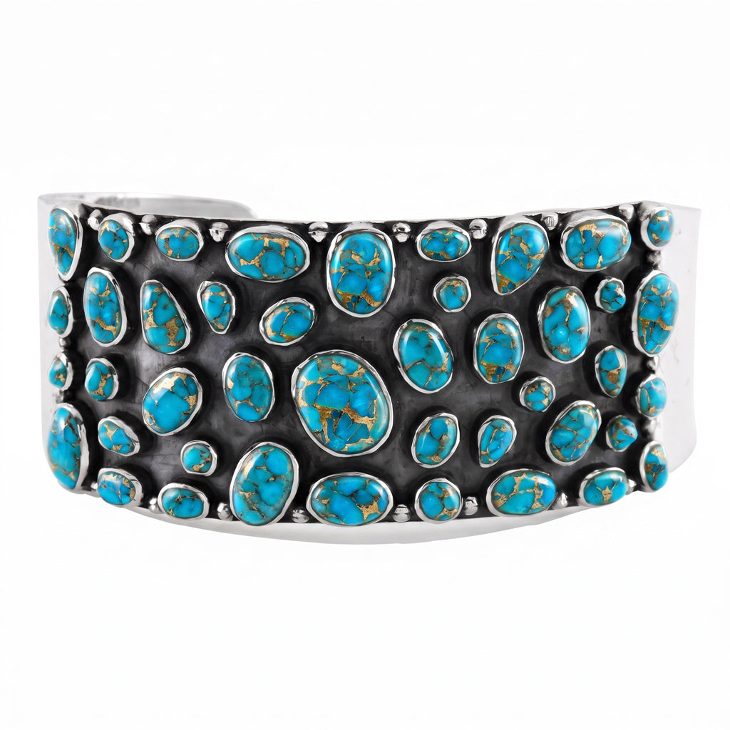 Matrix Turquoise Bracelet Sterling Silver B5606-C84