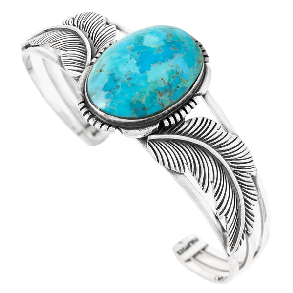 Turquoise Bracelet Sterling Silver B5607-C75