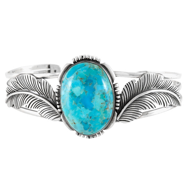 Turquoise Bracelet Sterling Silver B5607-C75