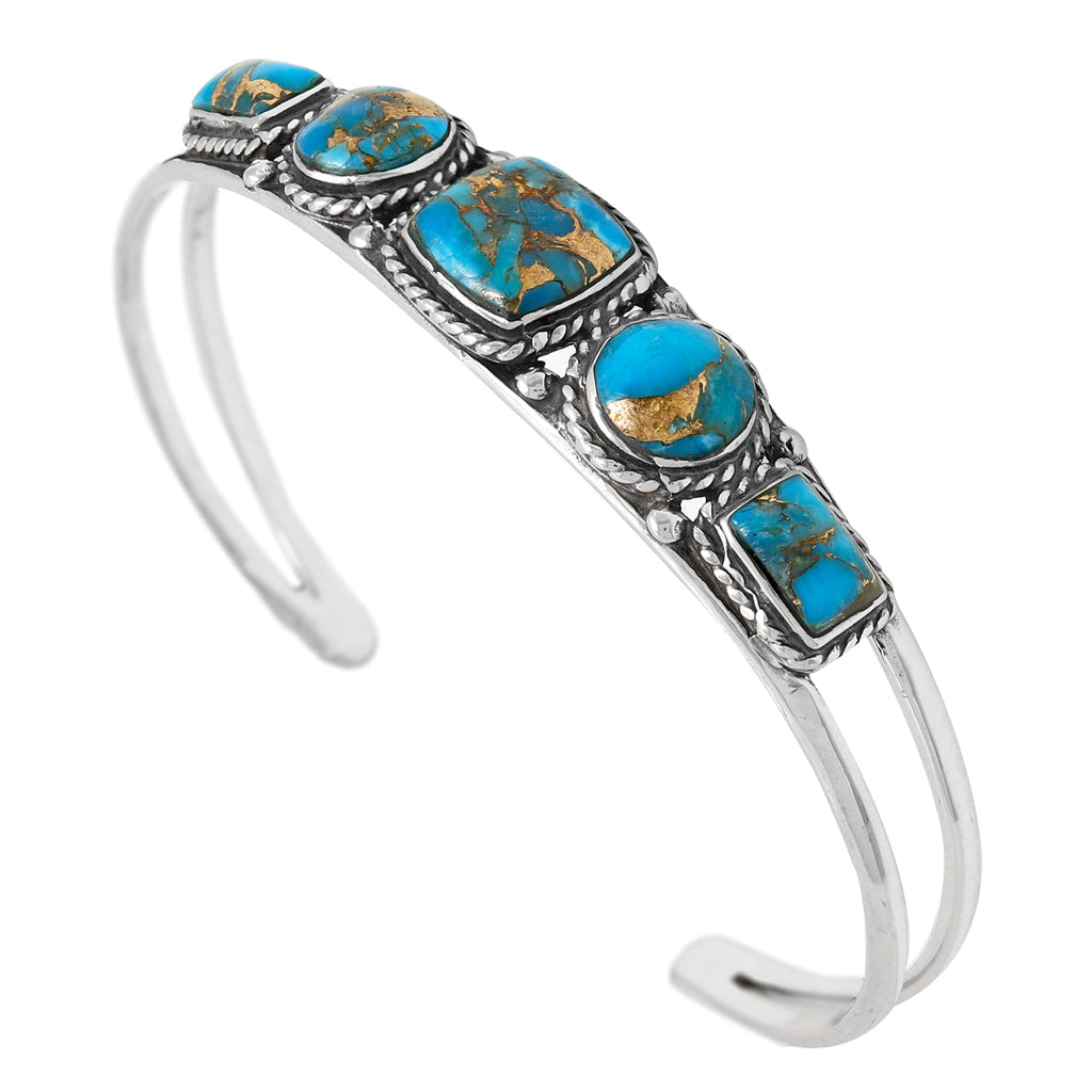 Matrix Turquoise Bracelet Sterling Silver B5608-C84