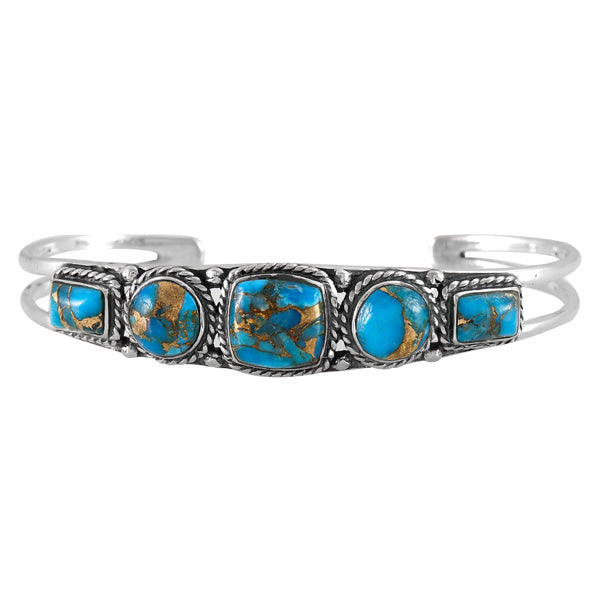 Matrix Turquoise Bracelet Sterling Silver B5608-C84
