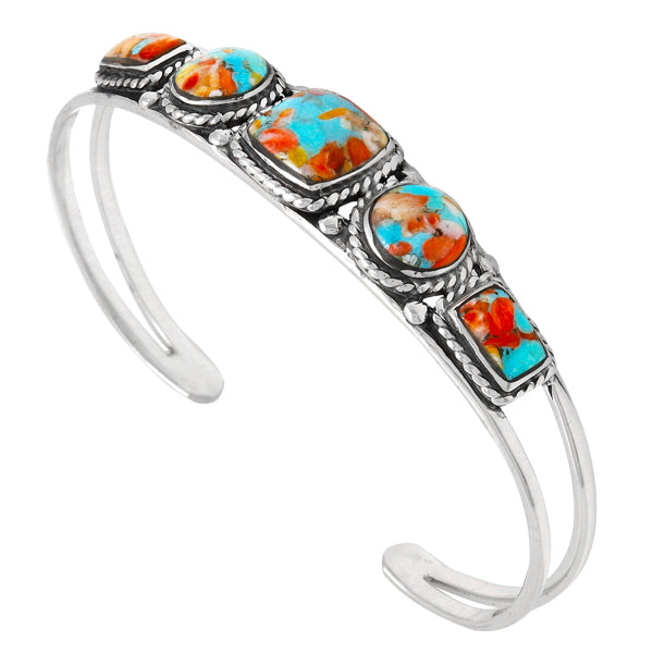 Sprinkles Spiny Turquoise Bracelet Sterling Silver B5608-C93