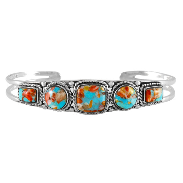 Sprinkles Spiny Turquoise Bracelet Sterling Silver B5608-C93