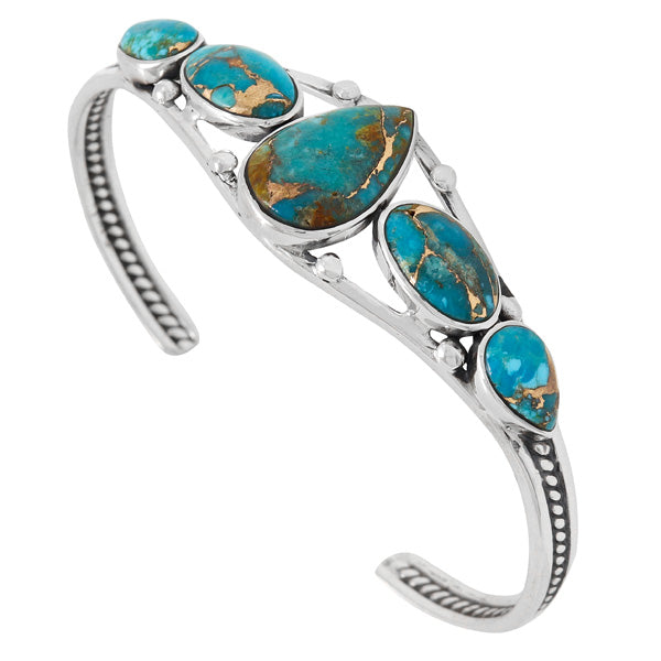 Matrix Turquoise Bracelet Sterling Silver B5610-C84