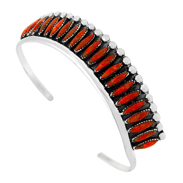 Coral Bracelet Sterling Silver B5611-C74