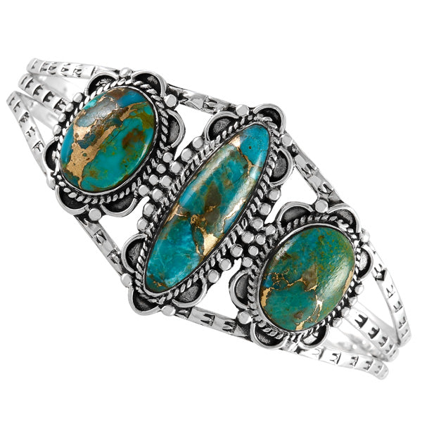 Matrix Turquoise Bracelet Sterling Silver B5613-C84