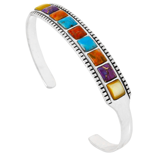 Multicolor Bracelet Sterling Silver B5614-C71
