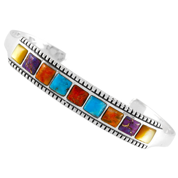 Multicolor Bracelet Sterling Silver B5614-C71