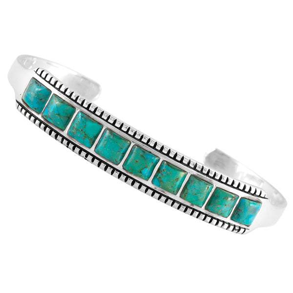 Turquoise Bracelet Sterling Silver B5614-C75