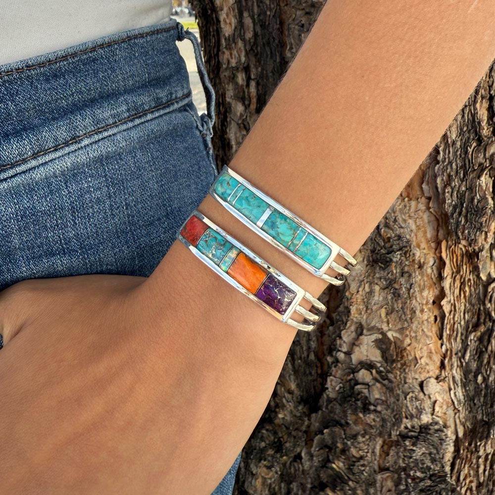 Turquoise Bracelet Sterling Silver B5615-C05