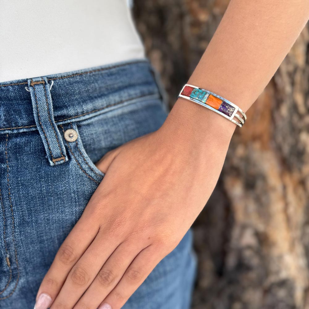 Multicolor Bracelet Sterling Silver B5615-C00