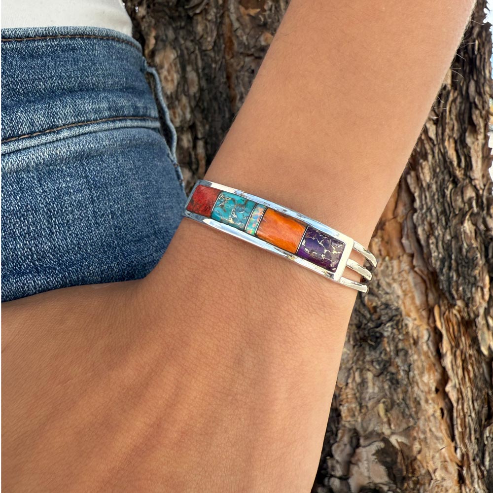 Multicolor Bracelet Sterling Silver B5615-C00