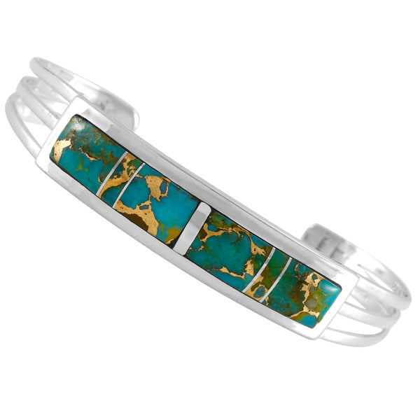 Matrix Turquoise Bracelet Sterling Silver B5615-C84
