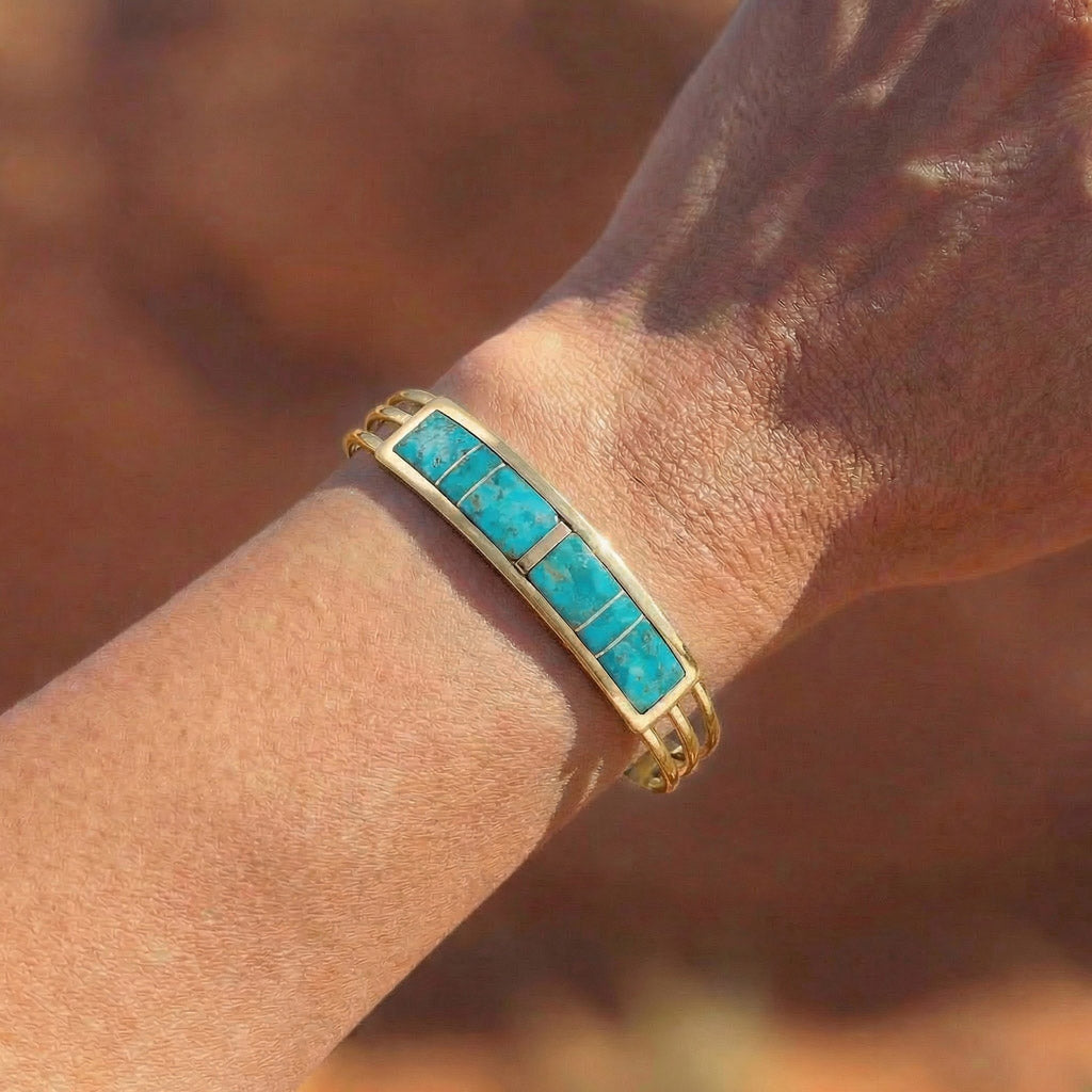 Turquoise Bracelet GoldCopper™ B5615-GB-C05