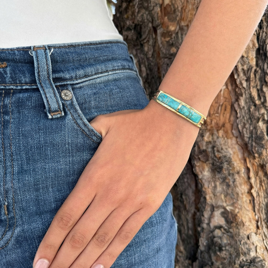 Turquoise Bracelet GoldCopper™ B5615-GB-C05
