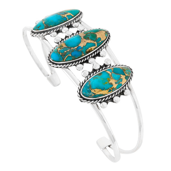 Matrix Turquoise Bracelet Sterling Silver B5619-C84