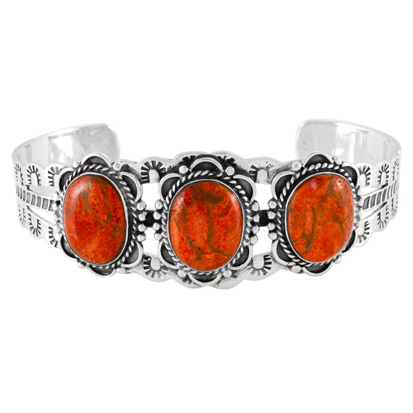 Coral Bracelet Sterling Silver B5620-C74