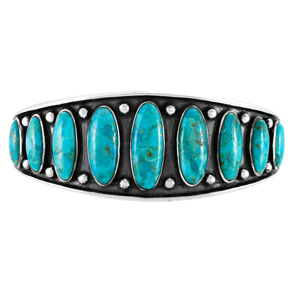 Turquoise Bracelet Sterling Silver B5622-C75