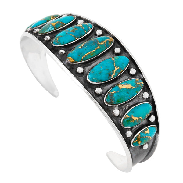 Matrix Turquoise Bracelet Sterling Silver B5622-C84