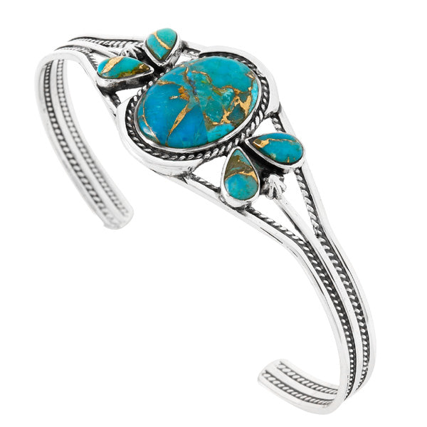 Matrix Turquoise Bracelet Sterling Silver B5623-C84