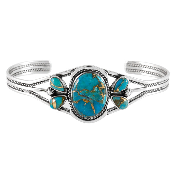 Matrix Turquoise Bracelet Sterling Silver B5623-C84