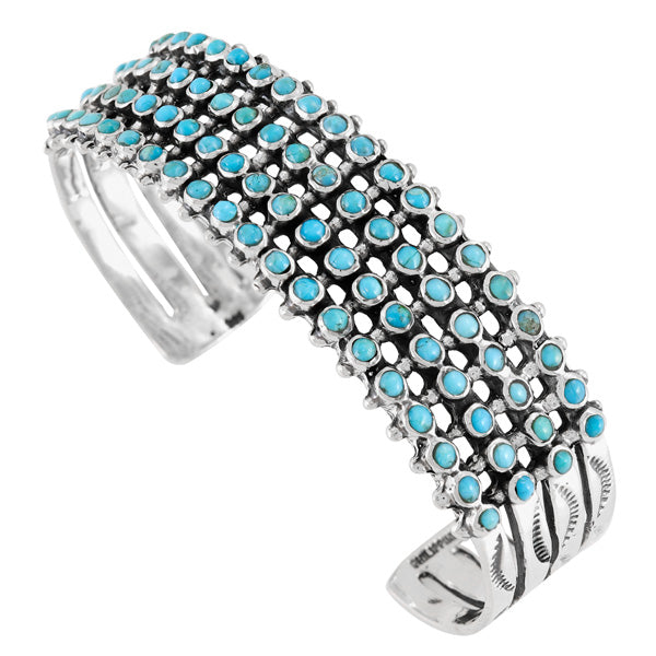 Turquoise Bracelet Sterling Silver B5625-C75