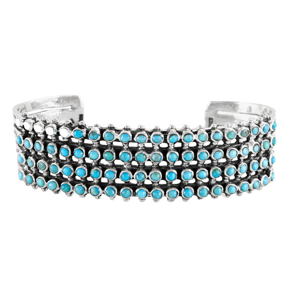 Turquoise Bracelet Sterling Silver B5625-C75