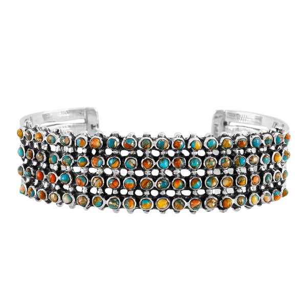 Spiny Turquoise Bracelet Sterling Silver B5625-C89