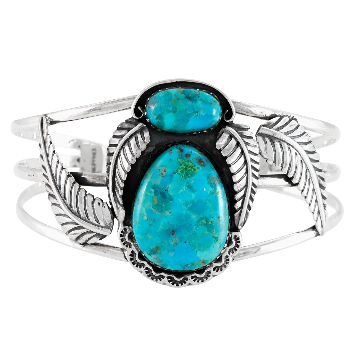 Turquoise Bracelet Sterling Silver B5626-C75