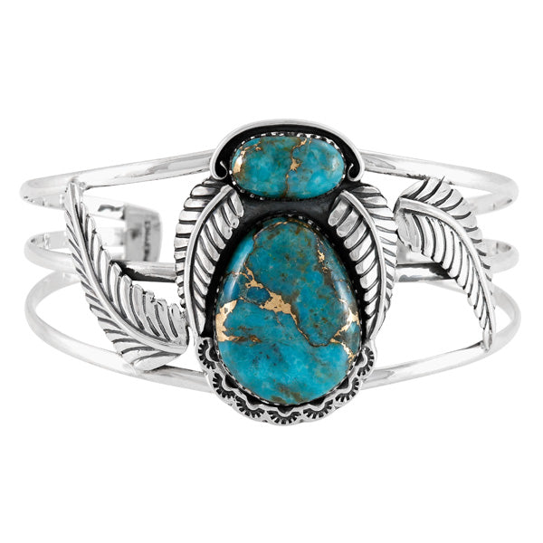 Matrix Turquoise Bracelet Sterling Silver B5626-C84