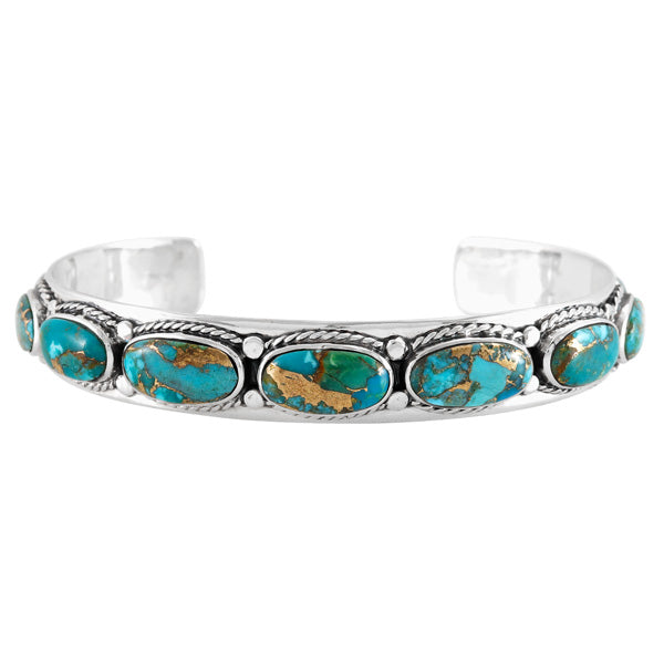 Matrix Turquoise Bracelet Sterling Silver B5627-C84