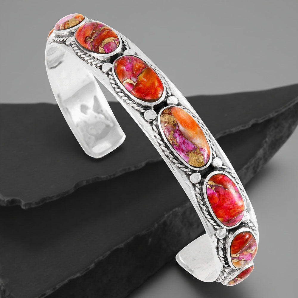 Plum Spiny Bracelet Sterling Silver B5627-C92