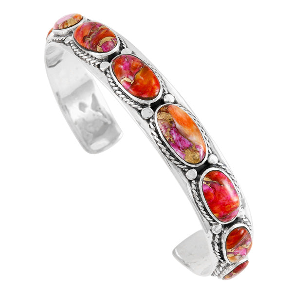 Plum Spiny Bracelet Sterling Silver B5627-C92