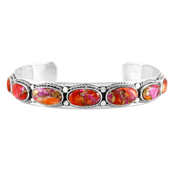 Plum Spiny Bracelet Sterling Silver B5627-C92