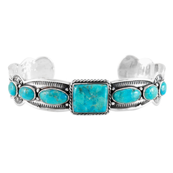 Turquoise Bracelet Sterling Silver B5628-C75