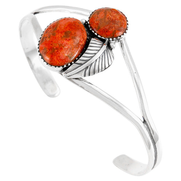 Coral Bracelet Sterling Silver B5629-C74