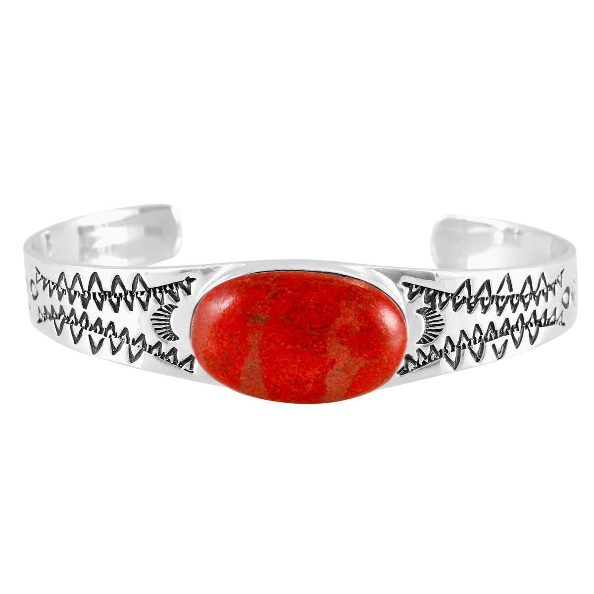 Coral Bracelet Sterling Silver B5630-C74